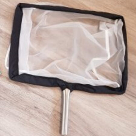 Fish net with frame (SS304), 40 x 30 cm - fine mesh: 300 µm (flexible net)