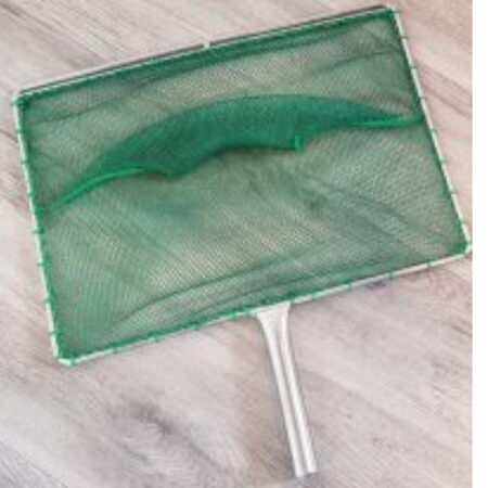 Fish net with frame (SS304), 40 x 30 cm - nylon 4 x 4 / 0,6 mm