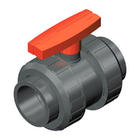 Plasson PVC ball valve ø25mm with glue insert (Viton)